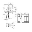 Змішувач для кухні Grohe Blue Pure Eurosmart, під зворотний осмос, хром (30587000)