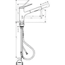 Hansgrohe Zesis M33 Смеситель кухонный, сталь (74803800)