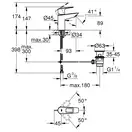Grohe BauLoop New Смеситель для раковины, хром (23335001)