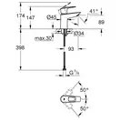 Grohe BauLoop New Смеситель для раковины, хром (23337001)