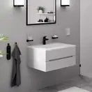HANSGROHE Logis 100 Смеситель для раковины, черный матовый (71100670)