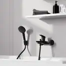 HANSGROHE Logis Змішувач для ванни, чорний матовий (71400670)