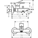 Hansgrohe Rebris Змішувач для ванни, хром (72440000)