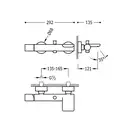 Змішувач для ванни Tres Max-Tres з ручним душем, хром (06117001)
