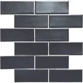 KOTTO Мозаїка BRICK B 6022 Grafit Black 300x300х9 Котто Кераміка