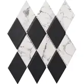 KOTTO Мозаїка D 69003 Diamond С2 Black Print 50 MAT 264x314 Котто Кераміка