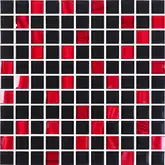 КОТТО КЕРАМІКА Мозаїка GM 8005 C2 Red Silver S6/Black / 300 х 300 х 8   ( 25 х 25 )  Кераміка Лео УКРАЇНА (GM 825005)