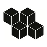 Мозаїка пресована Універсальна Nero Romb Hexagon 20,4x23,8 код 1832 Ceramika Paradyz (M-P-204X238-1-UNIW.NEROHE)