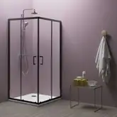 Kolpa San ECO QUAT BLACK TKK 90/K Душова кабіна, чорна (515280)