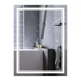 Дзеркало Mixxus Premium QUADRO MR20-80x60-Reverse з Led Touch, Anti-fog, димером, регулятором яскра (MP6619)