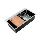 ZERIX ZH8045-SET-05 Мийка NANO-SILVER, нерж. сталь (ZM5586)