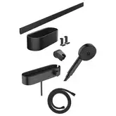 Hansgrohe Activation EcoSmart Комплект 7в1, Matt Black (24250670)