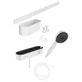 Hansgrohe WallStoris Комплект для душу 7в1, Matt White (24250700)