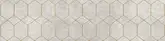 Плитка підлогова Softcement White Decor Geo POL 29,7x119,7x0,8 код 7412 Cerrad (5903313317412)