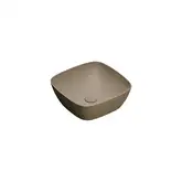 Раковина накладная на столешницу Catalano Green Lux Сolori 40 х 40 х h14 см, цвет - коричневый матовый 140APGRLXMS