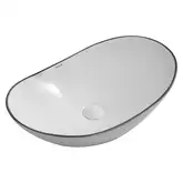 MIXXUS PREMIUM WAVE-0105 EDGE, раковина накладна, чорна (MP6556)
