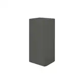 Умивальник окремо стоячі Nic Design Semplice 40х40х85 см без переливу, зі зливом в стіну, Argilla матовий (001372052)