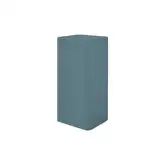 Умивальник окремо стоячий Nic Design Semplice 40х40х85 см без переливу, зі зливом у стіну, Polvere матовий (001372057)