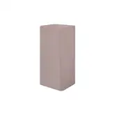 Умивальник окремо стоячий Nic Design Semplice 40х40х85 см без переливу зі зливом у стіну, Cipria матовий (001372060)