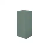 Умивальник окремо стоячий Nic Design Semplice 40х40х85 см без переливу, злив у підлогу, Salvia матовий (001373067)