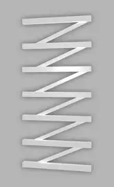 Genesis Aqua Полотенцесушитель Genesis-Aqua ZigZag 100x53 см, белый (42021)