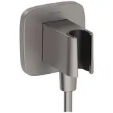 Шлангове приєднання Hansgrohe FixFit Porter Q з тримачем, Brushed Black Chrome (26887340)