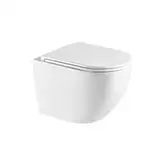 унитаз Omnires Ottawa Comfort 54x36,5 подвесной, без ободка, сиденье дюропласт, white mat (OTTAWACMWBM)
