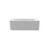Ванна акрилова Knief Pure Left з щілинним переливом, 180x80 (0100247 / 010009106S) (0100247_010009106S)