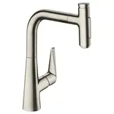 Кухонный смеситель 220, с вытяжным душем, 2jet, sBox Hansgrohe Talis Select M51 (цвет - сталь) 73868800