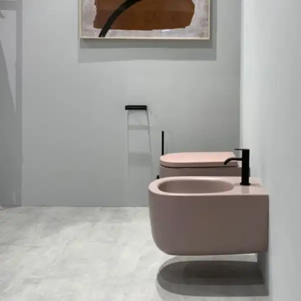 Біде підвісне Nic Design Ovvio 37,4х53х28,5 см, Cipria матовий (004434060)