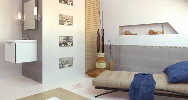 Cersanit Декор Olivia Grey Spa1 25x40 код 9250 Церсаніт (TDZZ1213756040)