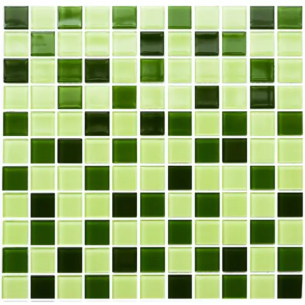 КОТТО КЕРАМІКА Мозаїка GM 4029 C3 green d/green m/green w  300 х 300 х 4   ( 25 х 25 ) Кераміка Лео , Україна (GM 425029)