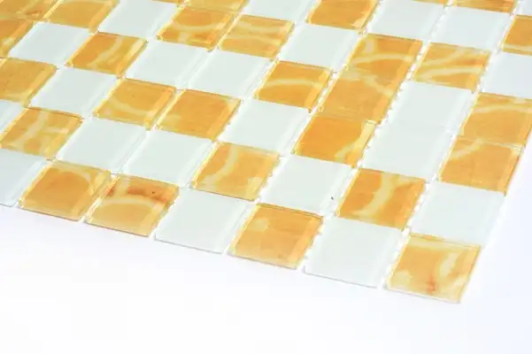 KOTTO Мозаїка скляна GMP 0425040 С2 print 25/white mat 300x300 (кубик 2,5х2,5) Кераміка Лео УКРАЇНА