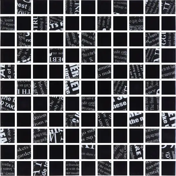 KOTTO Мозаїка GMP 0425049 С2 Print 45-Black 00 300×300x4 Котто Кераміка