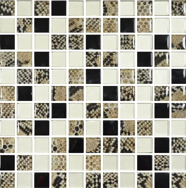 KOTTO Мозаїка GMP 0825035 С3 Print 38-Gold-Black 300×300x8 Котто Кераміка
