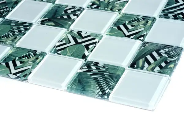 KOTTO Мозаїка скляна GMP 0848024 СC print 24/ral 7047 300x300 (кубик 4,8х4,8) Кераміка Лео УКРАЇНА
