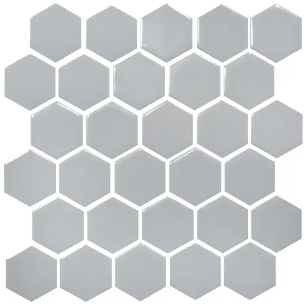 KOTTO Мозаїка HEXAGON H 6002 Grey Silver 295х295х9 Кераміка Лео УКРАЇНА
