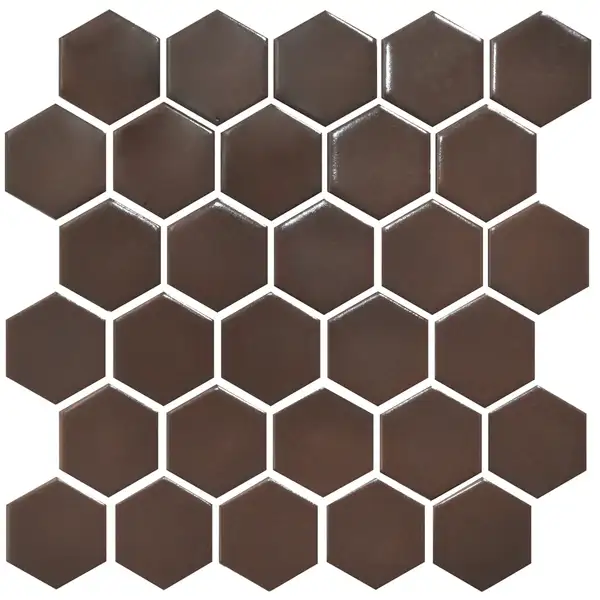 KOTTO Мозаїка HEXAGON H 6005 Coffee Brown 295х295х9 Кераміка Лео УКРАЇНА