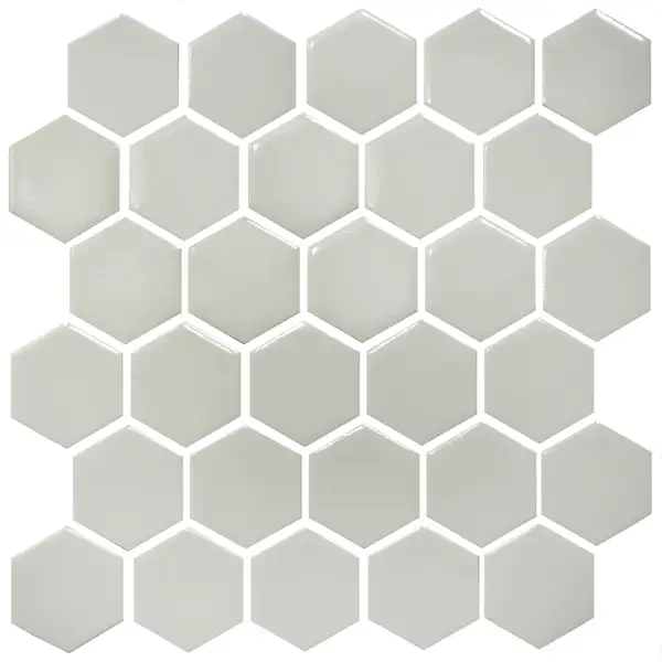 KOTTO Мозаїка HEXAGON H 6014 Light Grey 295х298х9 Кераміка Лео УКРАЇНА