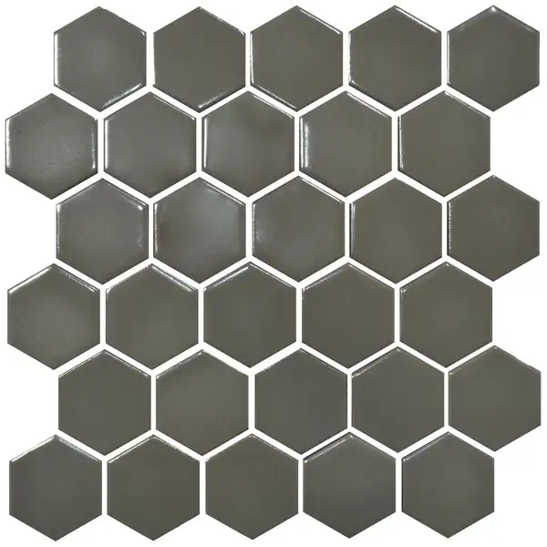 KOTTO Мозаїка HEXAGON H 6020 Dark Grey 295х295х9  Кераміка Лео УКРАЇНА