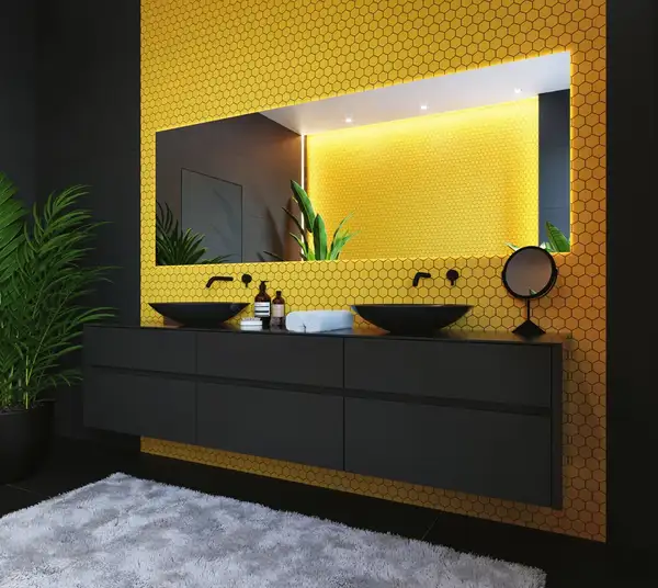 КОТТО КЕРАМІКА Мозаїка HEXAGON H 6025 Dark Yellow 295х295х9 Кераміка Лео УКРАЇНА