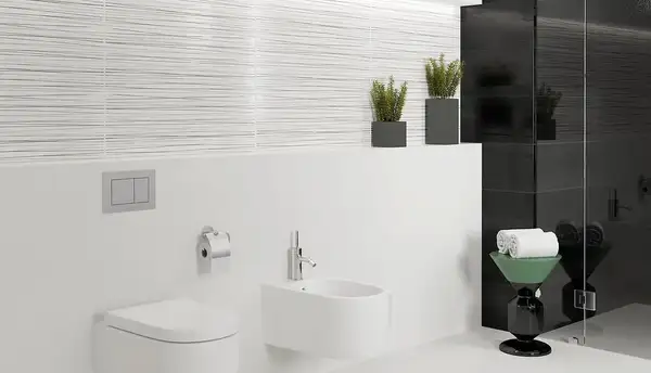OPOCZNO Декор Ecosta White Stripes Silver 25x75 код 8083 Опочно (TDZZ1224202542)