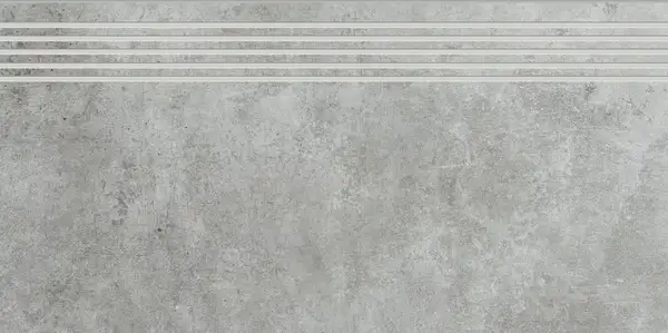 Сходинка пряма різана Scratch Grys MAT 29,8x59,8 код 6241 Ceramika Paradyz (R-R-298X598-1-SCRA.GRSP-M)