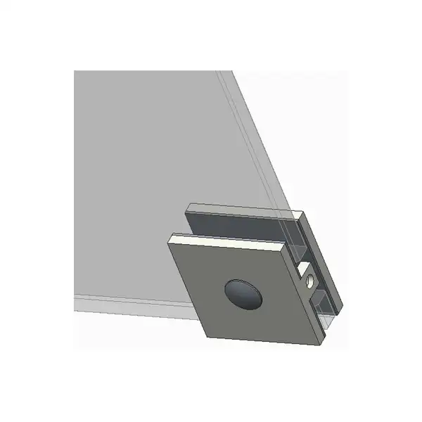 Koer SR SD02-140x200 Дверь в нишу, прозрачное стекло, хром (KR5383)