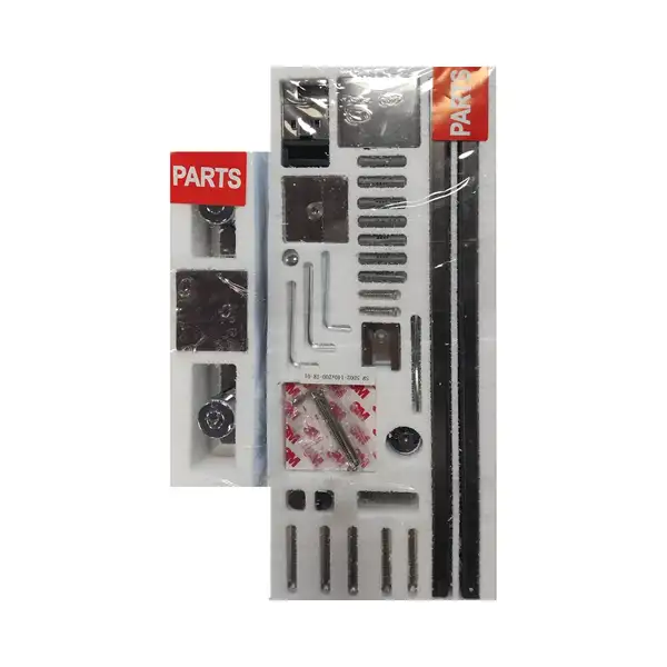 Koer SR SD02-140x200 Дверь в нишу, прозрачное стекло, хром (KR5383)