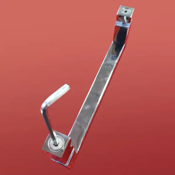 Koer SR SD02-140x200 Дверь в нишу, прозрачное стекло, хром (KR5383)
