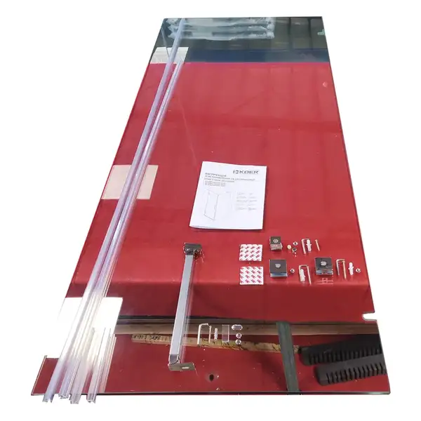 KOER SR SW04 Бічна стінка для душу, прозоре скло, хром (KR5389)