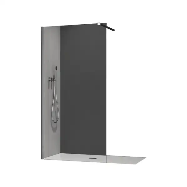 KOER SR SP01-90x200-TR-01 Душова перегородка, хром (KR5392)