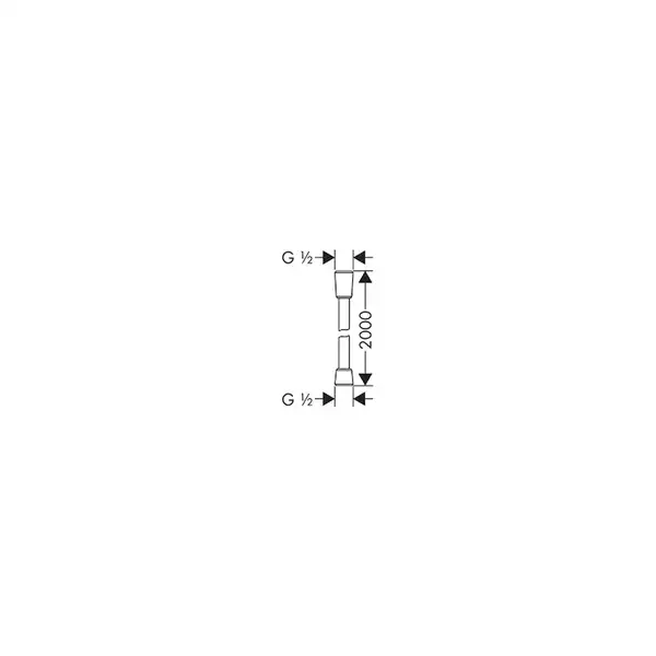 Шланг для душа Hansgrohe Sensoflex 200 (28134000)