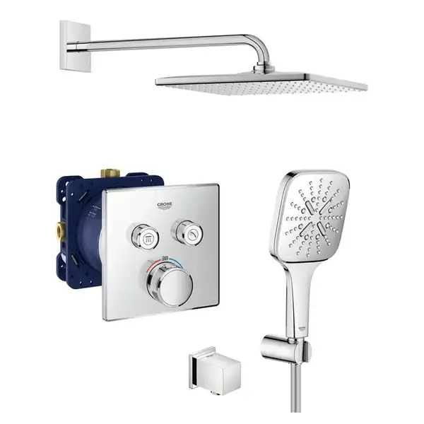 Душова система прихованого монтажу з термостатом Grohe Grohtherm SmartControl (UA26405SC1)